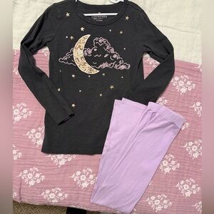 Crewcuts Sequined Long Sleeve & Leggings Girls Everyday Outfit